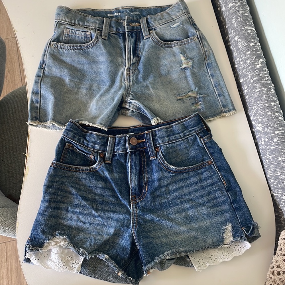 3/$24 Old Navy High-Waisted Shorts Big Girls 10